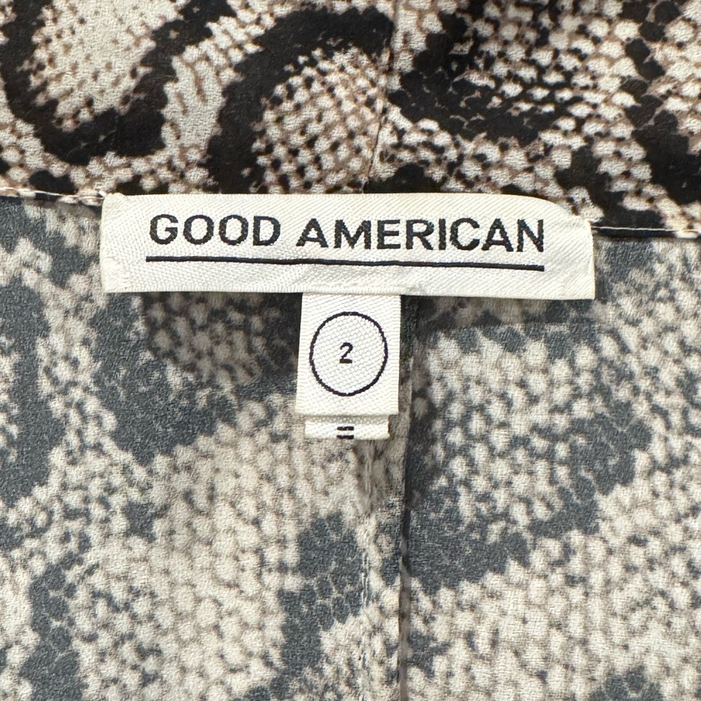 NEW Good American The Sheer Snake Skin Python Robe - Picture 4 of 10